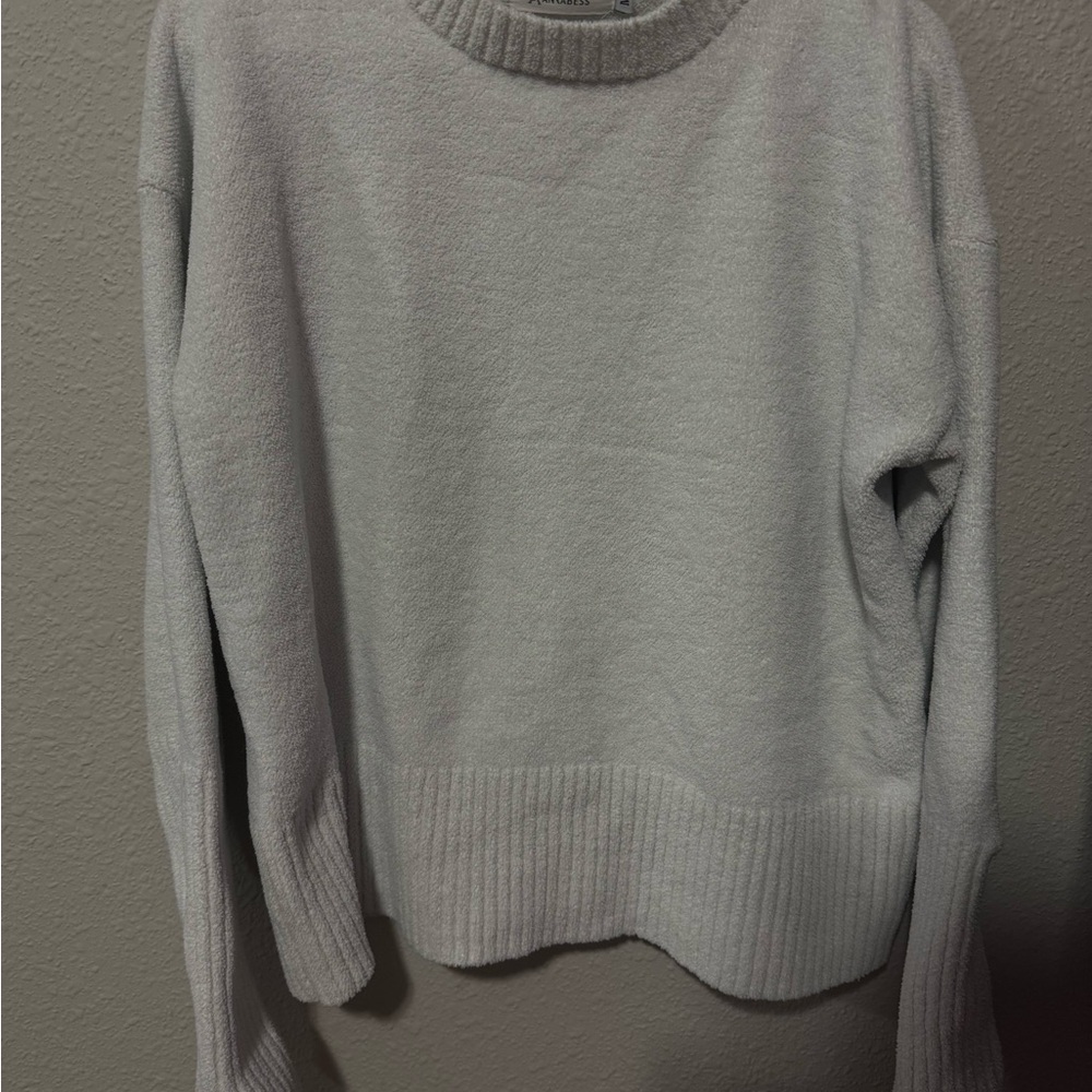 Women's Crewneck Sweater - Light Gray